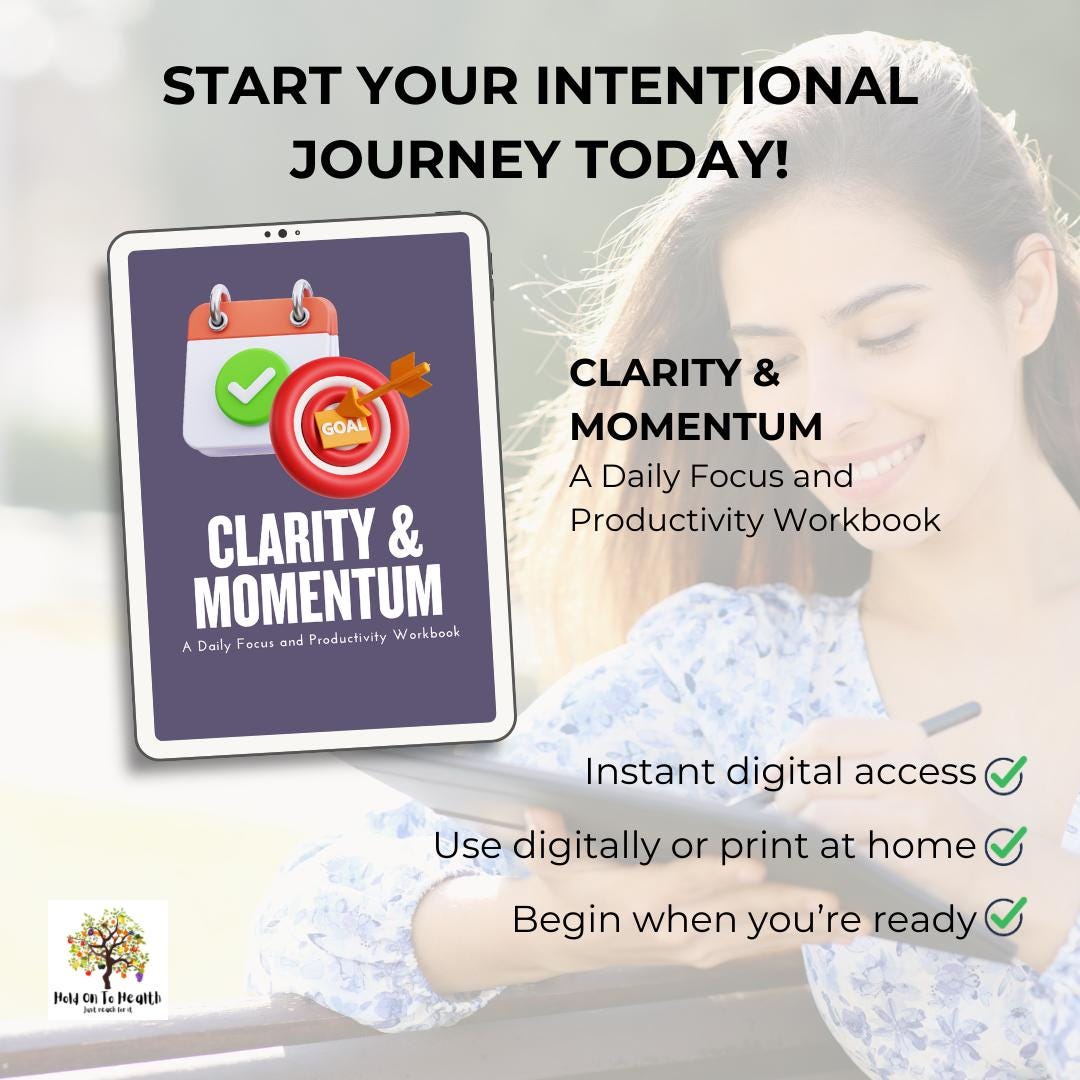 Clarity & Momentum: A Daily Focus and Productivity Workbook