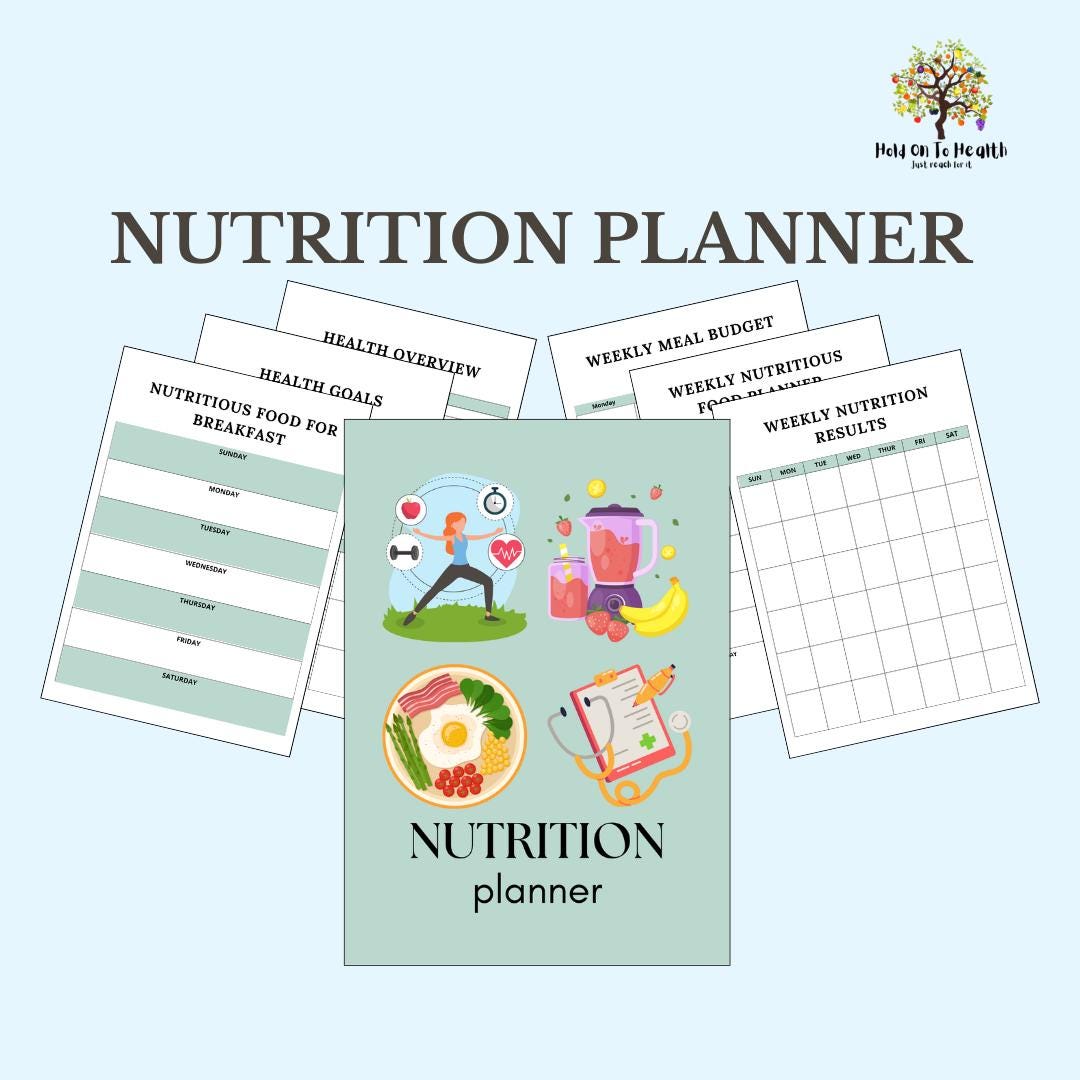 Nutrition Planner: 65-Page Health & Meal Tracking Journal