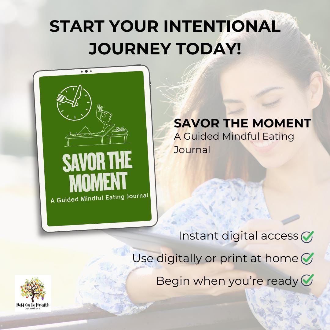 Savor the Moment: A Guided Mindful Eating Journal