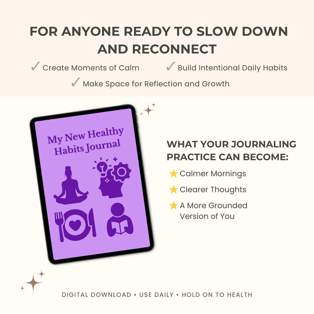 My New Healthy Habits Journal