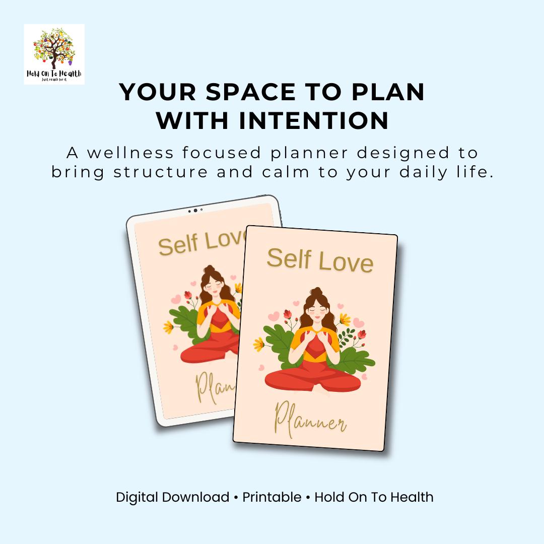 Self Love Printable Planner – Daily Reflection, Growth & Mindfulness