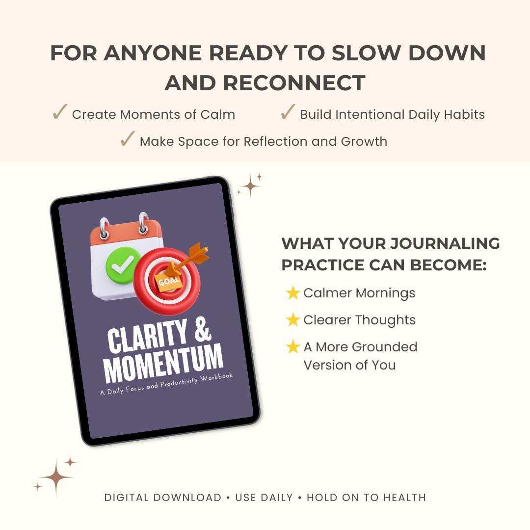Clarity & Momentum: A Daily Focus and Productivity Workbook