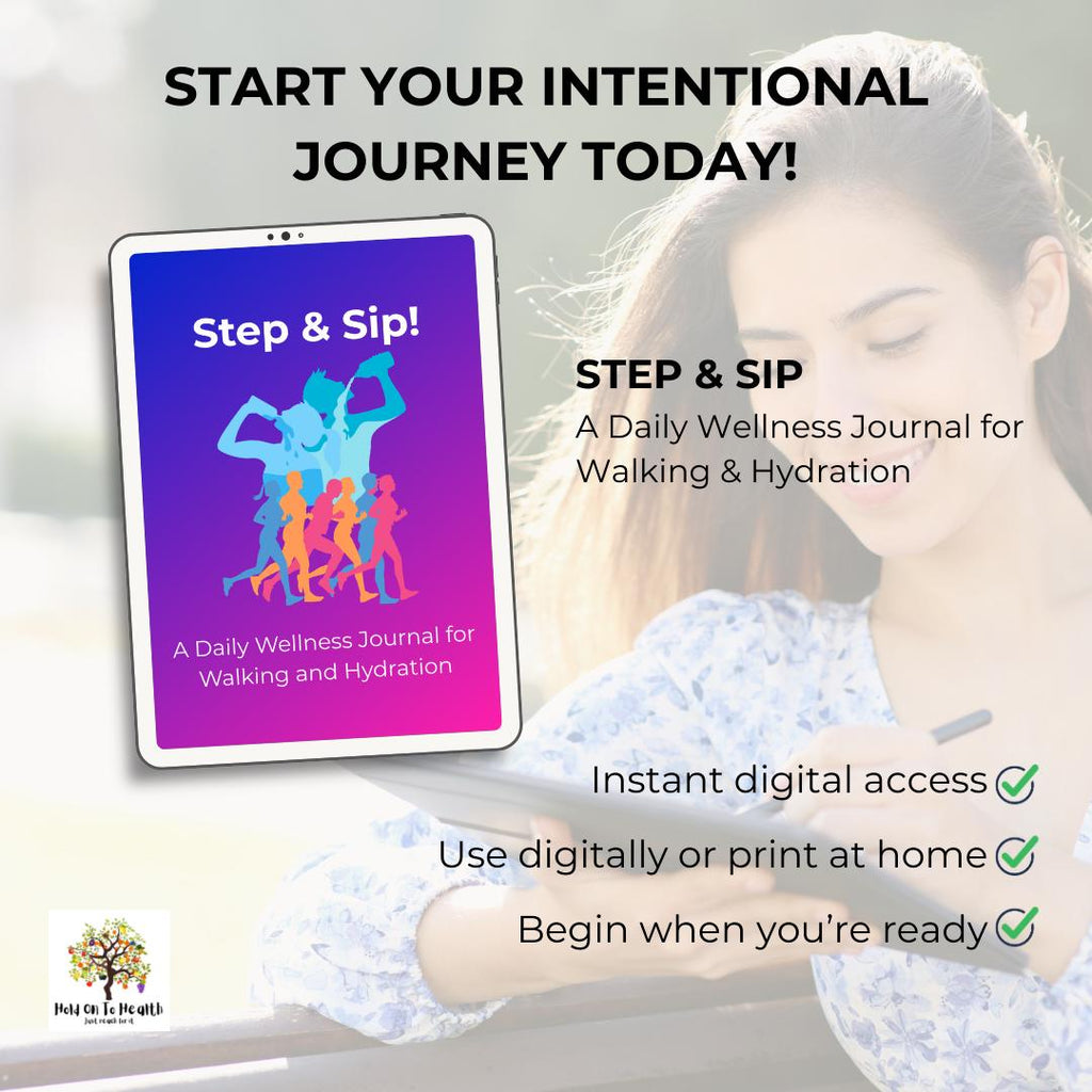 Step & Sip: A Daily Wellness Journal for Walking and Hydration