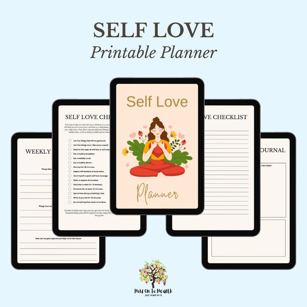 Self Love Printable Planner – Daily Reflection, Growth & Mindfulness