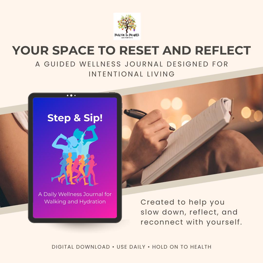 Step & Sip: A Daily Wellness Journal for Walking and Hydration