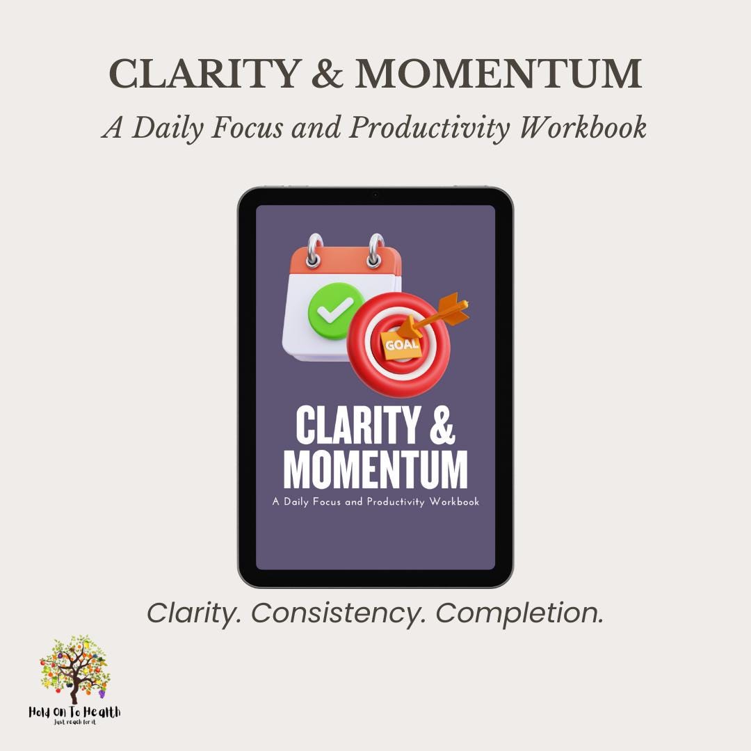 Clarity & Momentum: A Daily Focus and Productivity Workbook