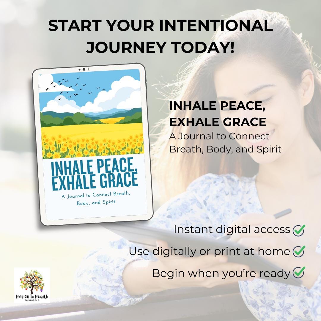 Inhale Peace, Exhale Grace: A Journal to Connect Breath, Body, and Spirit