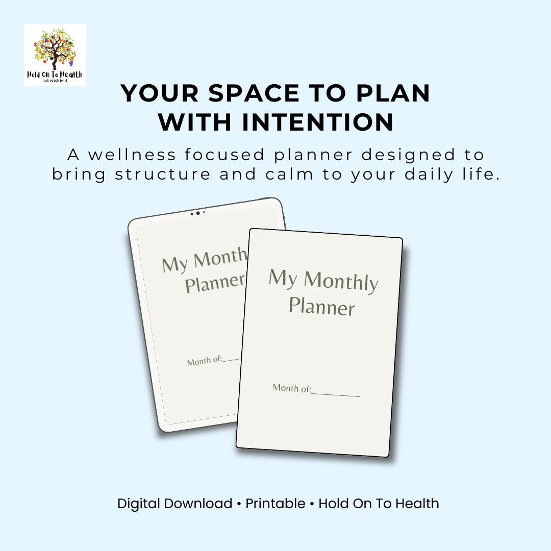 Monthly Planner & Journal – 31 Days of Focus, Reflection, and Growth