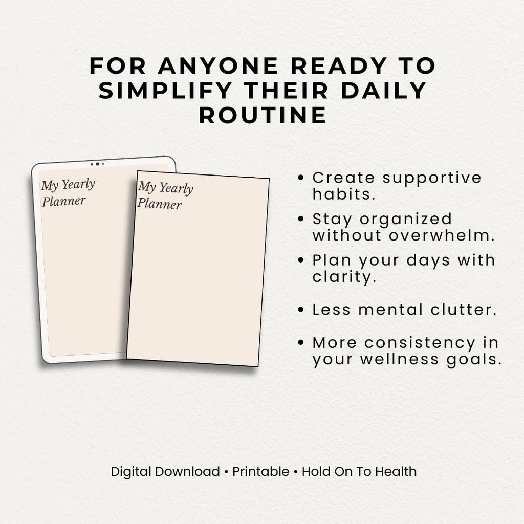 My Yearly Journal | A 52-Week Undated Journal for Goal Setting, Habit Tracking, and Productivity