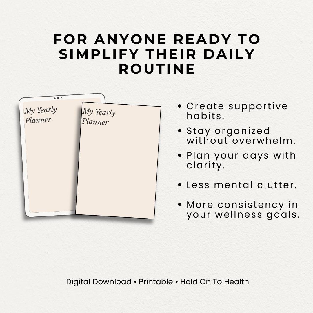 My Yearly Journal | A 52-Week Undated Journal for Goal Setting, Habit Tracking, and Productivity